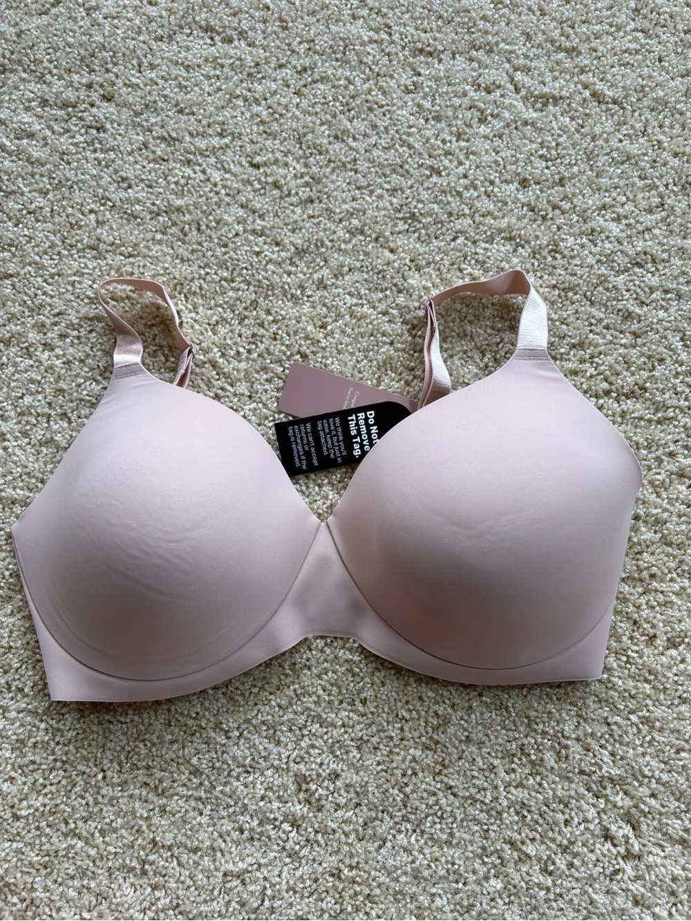 EBY Seamless 3D Precision Bra NEW Size MDD in Rose Dust